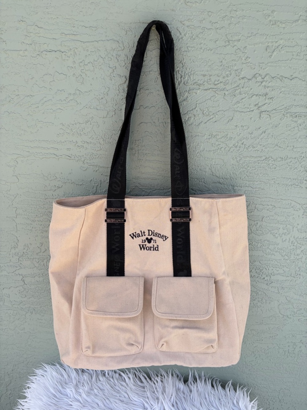 Disney Walt Disney World Established 1971 Tote Bag Cream/Ivory Large